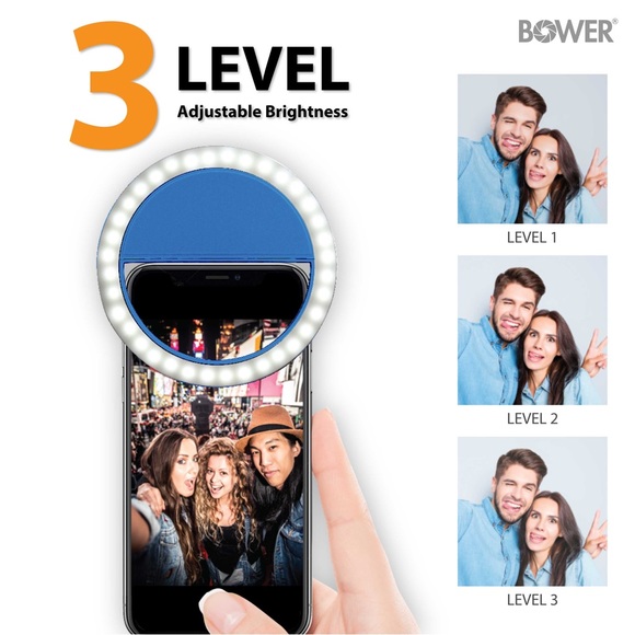 Clip on phone ring light blue - Picture 2 of 4